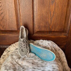 Blowfish grey & Aztec print slip-on sneakers